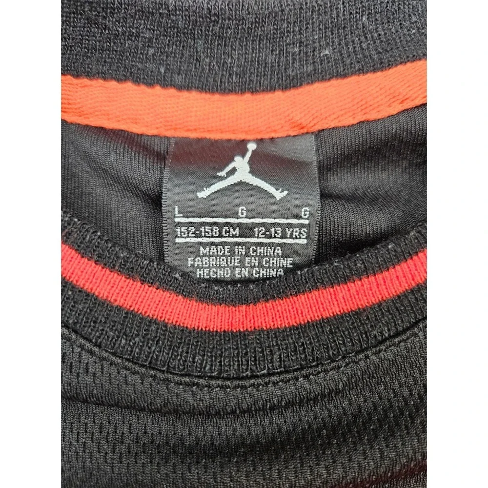 Nike Air Jordan Jersey Youth Large Black Michael 23 Fly Since 1982 Stitched
